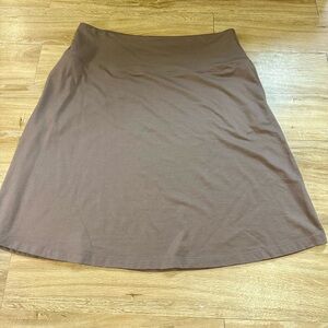 WoolX Marilyn Merino Wool Skirt Women's 1X XL Brown  Designer Merino Wool Skirts